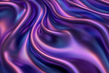 Obraz premium Abstract Close-Up of Soft, Wrinkled Purple Fabric with Iridescent Sheen