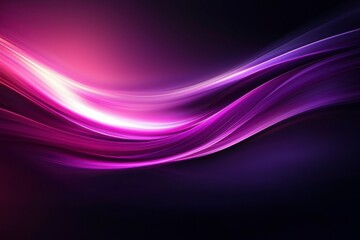 Abstract Purple and White Swirling Lines on Dark Background