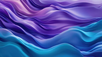 Obraz premium Abstract blue and purple wavy background.