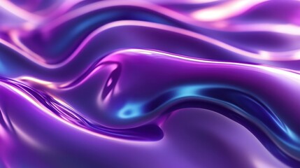 Abstract Purple and Blue Swirling Liquid Background.
