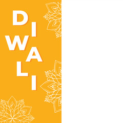 Indian Diwali holiday. Vector illustration background. Diwali banner
