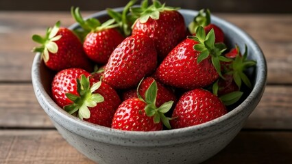  Fresh strawberries ready to be enjoyed