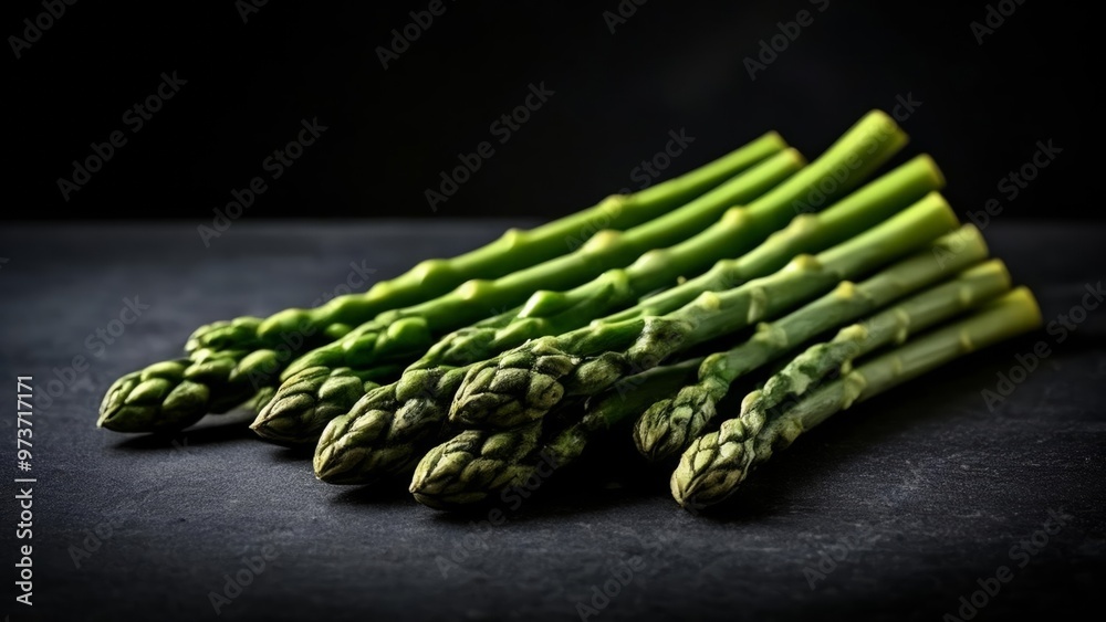 Wall mural fresh asparagus stalks ready for a healthy meal