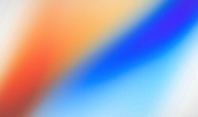 Abstract 80s, 90s retro orange blue red color glitch grainy gradient backdrop design background. colorful gradient with noisy grainy texture web banner cover, website header, poster cover background.