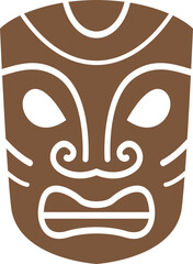 Hawaiian Mask Vector Design