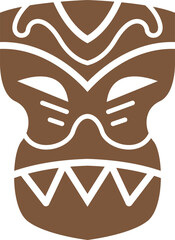 Hawaiian Mask Vector Design