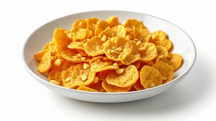  A bowl of crispy goldenbrown crackers