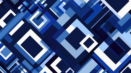 Chaotic dark blue and white geometric pattern, seamless for graphic design projects.
