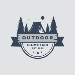 Modern Camping Outdoor Logo Design