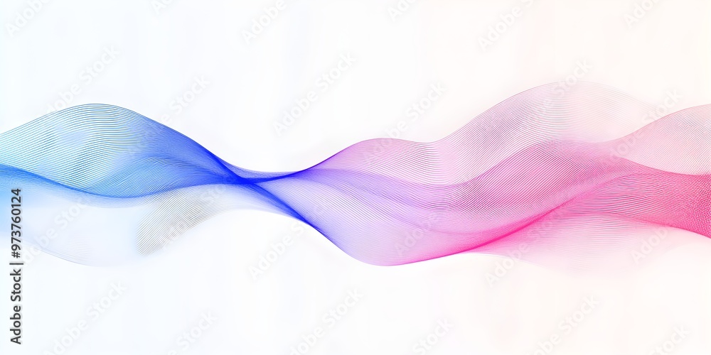 Canvas Prints abstract wave background with blue and pink colors