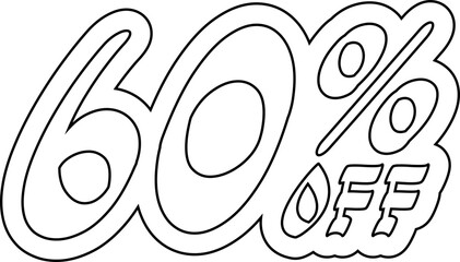 Discount Percent Outline Element