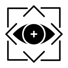 eye tracking Solid icon