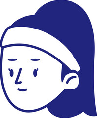 Mom Head Avatar Illustration