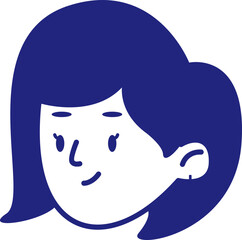 Mom Head Avatar Illustration