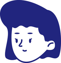 Mom Head Avatar Illustration