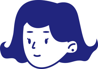 Mom Head Avatar Illustration