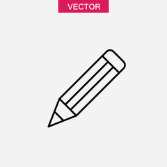 Pencil line icon.vector flat black trendy style illustration for web and app..eps