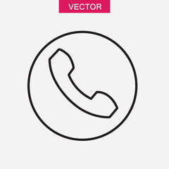Phone flat icon.vector flat black simple linear illustration for web and app..eps