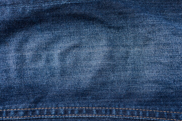 Naklejka premium blue jeans texture with empty space