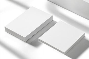 Business Card Mockup on Isolated Background created with Generative AI