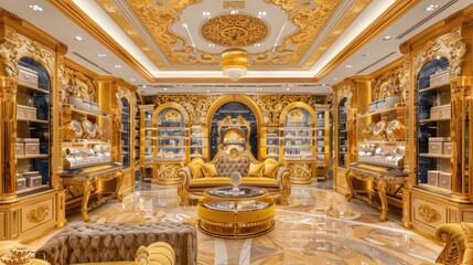 Obraz premium Luxury Consumption: Involves the purchase and use of expensive, high-end products, serving as indicators of wealth and status in social contexts. 