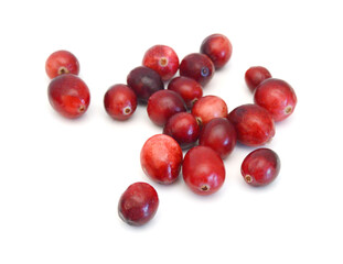 Cranberry isolated on white background
