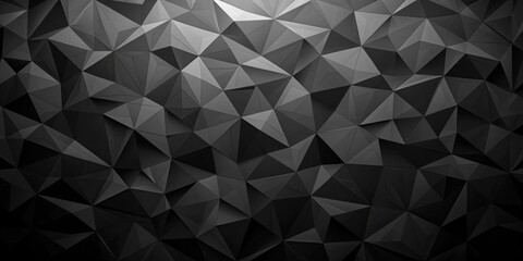Black low poly background texture, perfect for a modern design aesthetic, low poly, black, background, texture, rendering