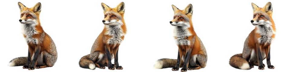 Obraz premium Fox isolated on a transparent background.PNG