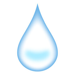 涙や雨粒、美容成分をイメージした雫のベクターイラスト