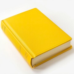 Yellow book on white background 