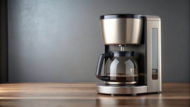 A sleek and modern coffee maker perfect for brewing your morning cup of joe, coffee, maker, appliance, machine, brew, morning