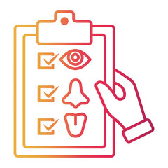 five Line Gradient Icon