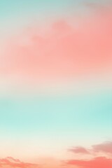 Pastel colored sky creating gradient effect at sunset