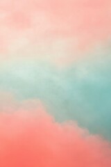 Abstract pastel colored clouds creating a blurred background