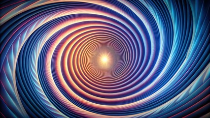 Naklejka premium Endless spiral visualisation for hypnosis therapy, hypnosis, visualization, spiral, therapy, relaxation, meditation