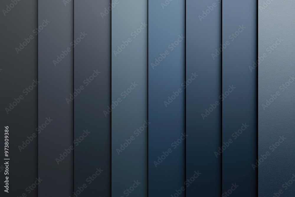 Wall mural Abstract background with smooth blue vertical lines creating modern pattern