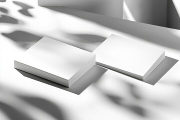 Business Card Mockup on Isolated Background created with Generative AI