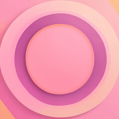 Obraz premium Minimalist banner background, pastel colorful, pink and yellow gradations. Circle effect style geometric, abstract background