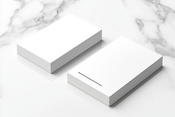 Business Card Mockup on Isolated Background created with Generative AI