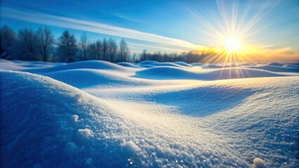 Smooth snow bank illuminated by the sun, snow, winter, cold, minimalistic, background, serene, tranquil, sunlight, shadows, white