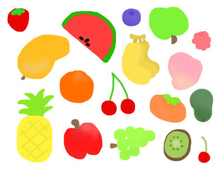 set of fruits