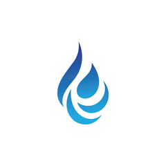 Water drop Logo Template vector