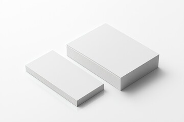 Fototapeta premium Business Card Mockup on Isolated Background created with Generative AI
