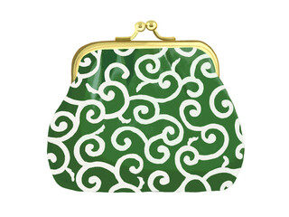 がま口財布（唐草模様）ゴールド金具