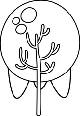 Tree Clip Art Outline