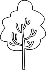 Tree Clip Art Outline