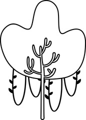 Tree Clip Art Outline