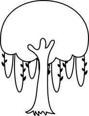 Tree Clip Art Outline