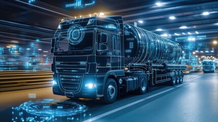 Digital fuel logistics solutions being implemented on a modern fuel truck