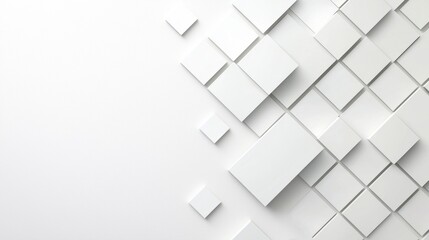 White Geometric Abstract